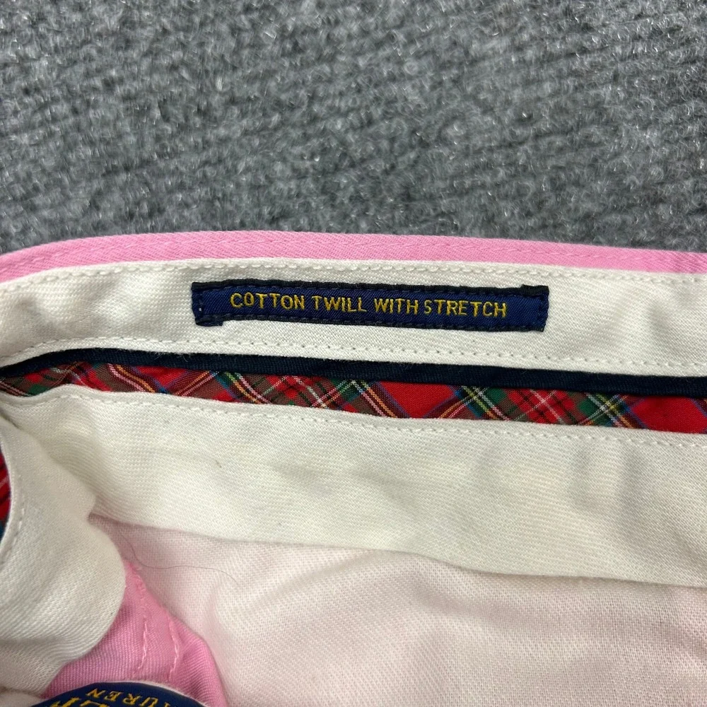 Polo Golf Ralph Lauren Pants Mens 30x30 Pink Tailored Fit Cotton Twill Stretch